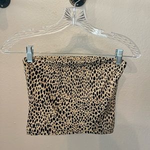 Brandy Melville Tube Top. Size: OS. Color: Animal Print.